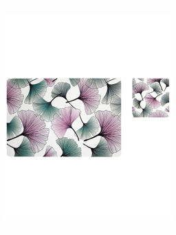 OBSESSIONS - Set of 6 printed Placemats & Coasters White