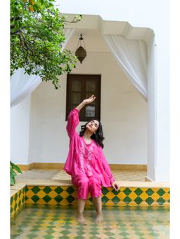 AYAKA - Tully Pink Pleated Top