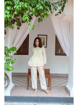 AYAKA - Paige Yellow Top with Embroidered Yoke (Set of 2)