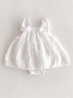 Hopscotch - Embroidered Pure Cotton Party Dress