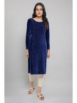 Aurelia - Blue Winter Kurta With Sequin