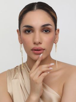 Khushi Jewels - Zircon Diamond Drop Earrings