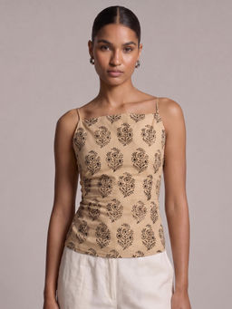 NISHORAMA - Vara Backless Top Beige