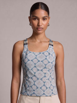 NISHORAMA - Tia Katha Nazar Top Blue