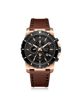 Alexandre Christie - Brown Midnight Black Ac 9205 Mtr Watch for Men (M)