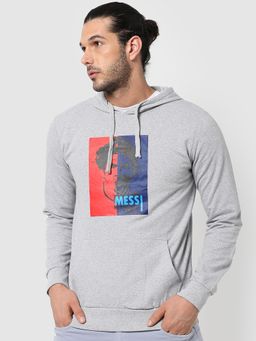 Campus Sutra - Men Graphic Print Hooded Sweatshirt