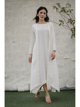 Ruhm - White Elira Dress with Jacket (Set of 2)