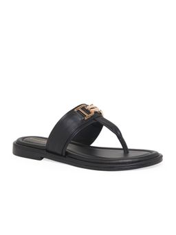 CAMLEE COMFORT - Samy Harper Metal Detail Thong Slide Sandal - Black2