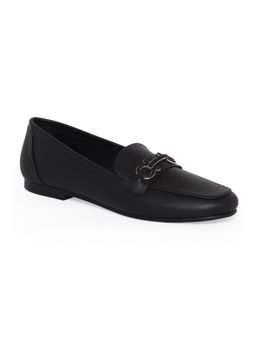 CAMLEE COMFORT - Nemy Classic Metal Bit Loafers - Black