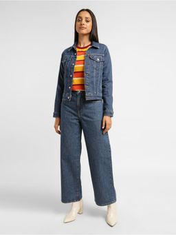 Levi's - Womens Solid Navy Shirt Collar Jackets