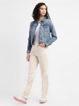 Levi's - Womens Solid Blue Shirt Collar Jackets