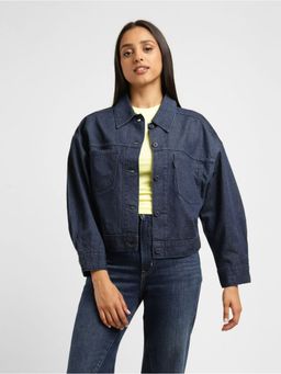 Levi's - Womens Solid Navy Shirt Collar Jacket