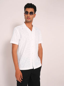 Selected - Men White Solid Casual Shirt