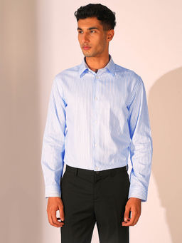 Selected - Men Blue Solid Formal Shirt