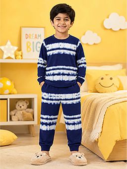 KiddoPanti - Boys And Girls Cotton Full Sleeves Printed T-Shirt With Pyjama