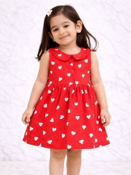 Blumbuds - Girls Heart Collar Dress With Bloomers
