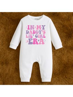 KNITROOT - Father's Day Theme In My Daddy's Girl Era Romper - White