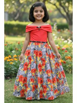 Lagorii - Red Off-Shoulder Gown
