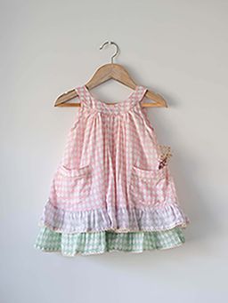 Love the world today - Pocketful Of Sunsets Dress In Rhombus Block Print