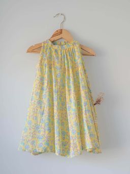 Love the world today - Kin Dress In Lemon Butterfly