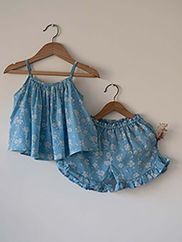 Love the world today - Blossom Powder Blue Co-Ord Set