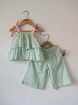 Love the world today - Wander In Sage Green Rhombus Co-Ord Set