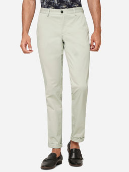 JadeBlue - Men Pista Solid Slim Fit Casual Trouser