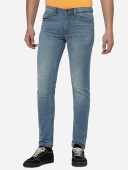 JadeBlue - Men River Blue Solid Slim Fit Jeans