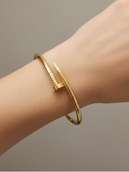 I Jewels - Stylish Gold Plated Stylish Kada
