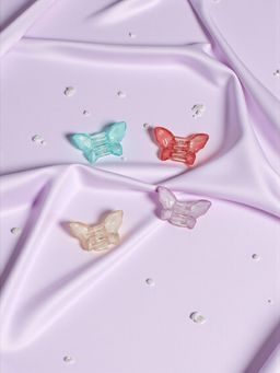 Accessher - Multi-Color Butterfly Hair Claw Clips (Pack of 4)