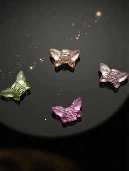 Accessher - Multi-Color Butterfly Hair Claw Clips (Pack of 4)