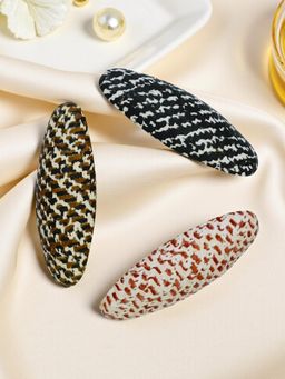 Accessher - Multi-Color Elegant Brooch (Pack of 3)