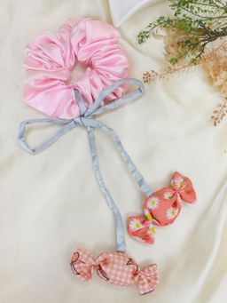 Soho Boho Studio - Pink Marshmallow Candy Scrunchie