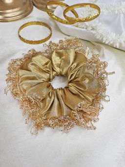 Soho Boho Studio - Gold Stylish Scrunchie