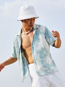 Campus Sutra - Men Multicolour Tie-Dye Honeycomb Shirt