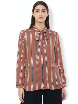 Van Heusen - Brown Stripes Shirt