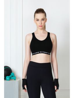 Van Heusen Woman Lingerie and Athleisure - Van Heusen Women Proactive Antibacterial & Wireless Sports Bra - Black