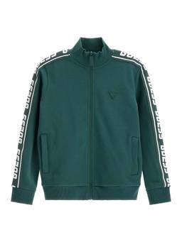 Guess - Boys Green Solid Sweatshirt