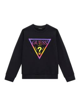 Guess - Boys Black Solid Sweatshirt