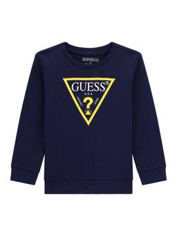 Guess - Boys Navy Blue Solid Sweatshirt