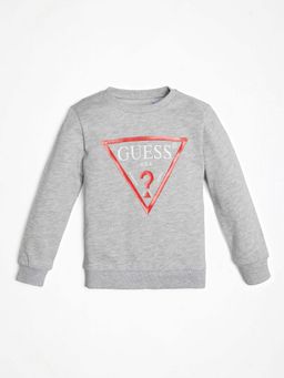 Guess - Boys Grey Solid Sweatshirt
