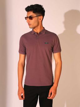 Selected - Rose Brown Slim Fit Polo T-Shirt