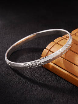 TOUCH925 - 925 Silver Textured Kada