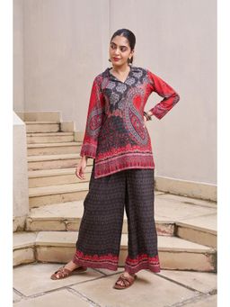 Nehamta - Women Red Paisley Printed Co-Ord Set