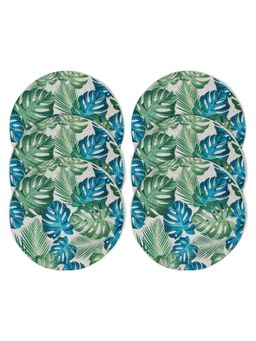 HOSTA HOMES - Digitally Printed Cotton Table Placemats Multi-Color (Pack of 6)