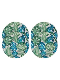 HOSTA HOMES - Digitally Printed Cotton Table Placemats Multi-Color (Pack of 4)