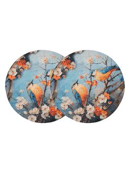 HOSTA HOMES - Digitally Printed Cotton Table Placemats Multi-Color (Pack of 2)