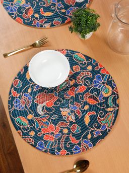 HOSTA HOMES - Digitally Printed Cotton Table Placemats Multi-Color