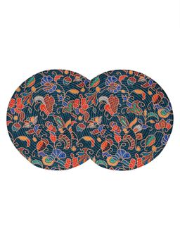 HOSTA HOMES - Digitally Printed Cotton Table Placemats Multi-Color (Pack of 2)