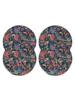 HOSTA HOMES - Digitally Printed Cotton Table Placemats Multi-Color (Pack of 4)